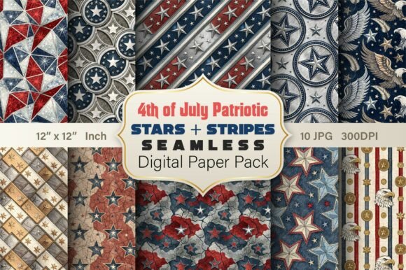 4th of July Patriotic Stars Stripes Kit