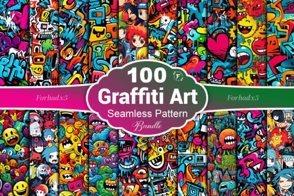 Abstract Graffiti Seamless Pattern: A Creative Tool for Designers
