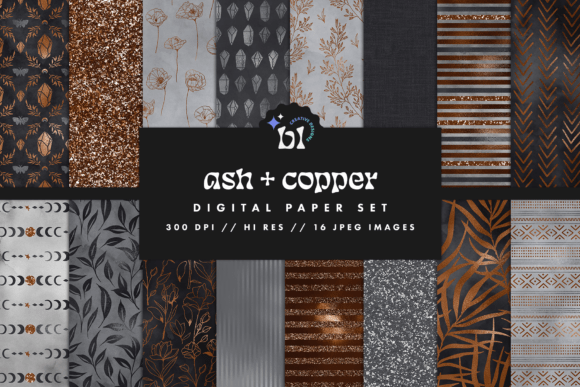 Ash Copper Digital Paper: A Creative Tool for Designers and Crafters