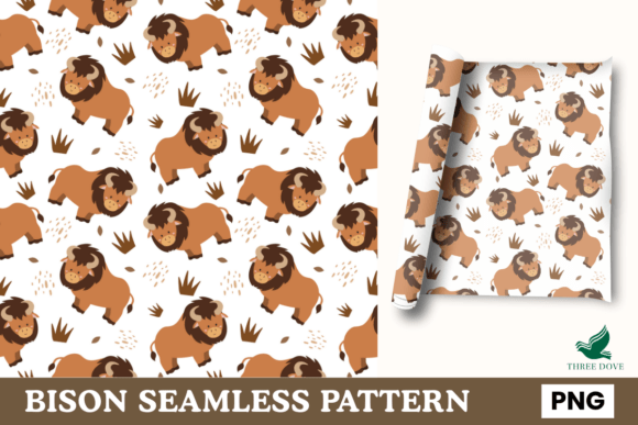 Bison Seamless Pattern: A Versatile Digital Design for Creative Projects