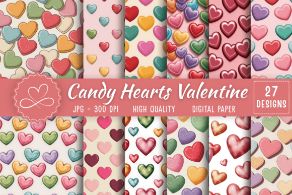 Candy Hearts Valentine Pattern – Add Sweet Romance to Your Projects