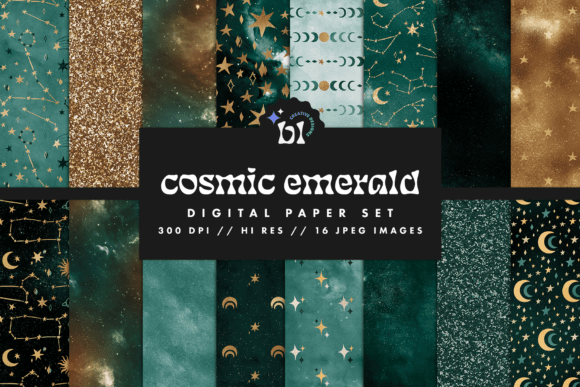 Cosmic Emerald Galaxy Digital Paper: A Practical Tool for Creative Projects