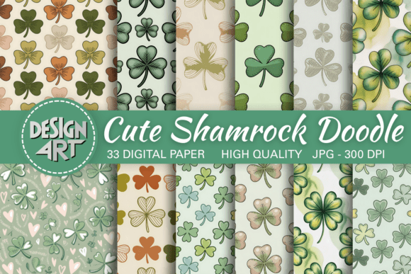 Cute Shamrock Doodle Pattern: A Strategic Creative Tool for Festive and Everyday Designs