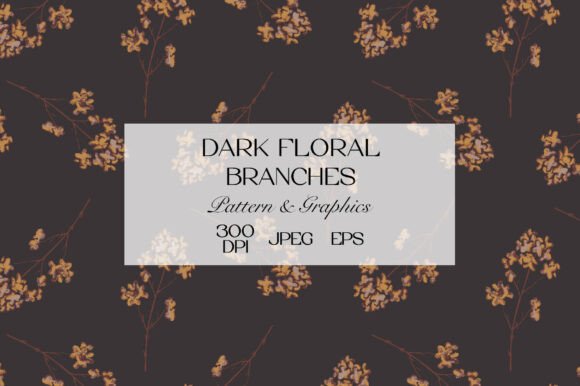 Dark Floral Branches Pattern: A Timeless Design for Modern Applications