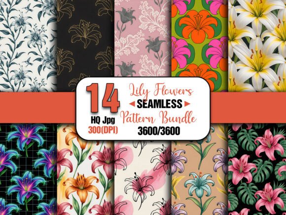 Elegant Lily Tropical Seamless Pattern: A Strategic Tool for Timeless Design