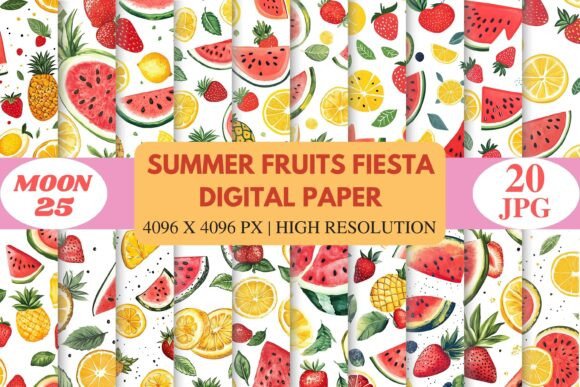 How to Choose the Right Digital Paper for Your Summer Projects: A Look at the Summer Fruits Fiesta Pack