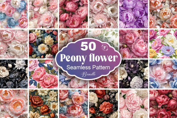 Peony Flower Seamless Pattern: Timeless Elegance for Designers