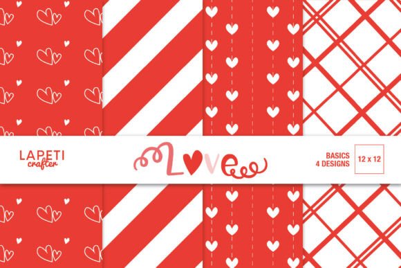 Red Valentine Digital Papers: A Creative Essential for Romantic Projects