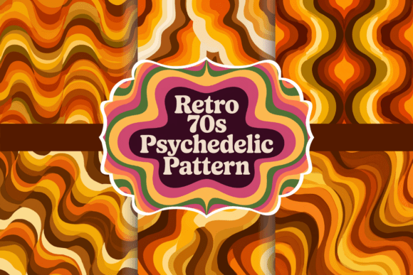 Retro 70s Psychedelic Pattern: A Strategic Design Tool for Creative Projects