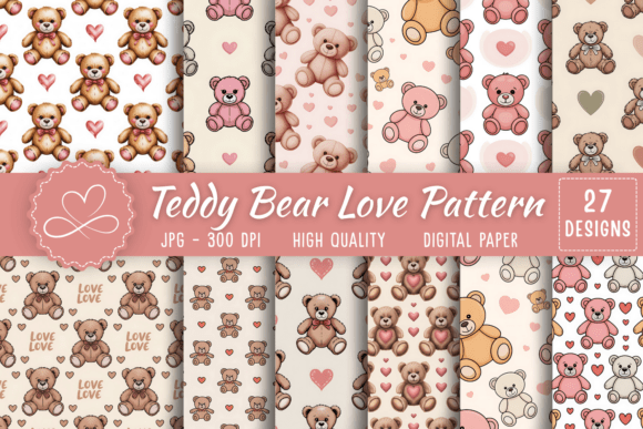Teddy Bear Love Pattern: Add Adorable Charm to Your Creative Projects