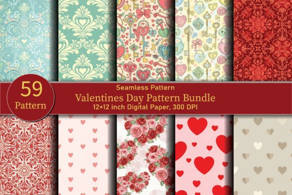 Valentine’s Day Love Seamless Pattern