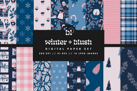 Winter Blush Digital Paper Adds Sophistication to Creative Projects